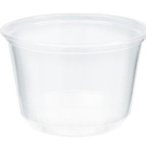 16oz PT Plastic Container w/ Lid 240CT